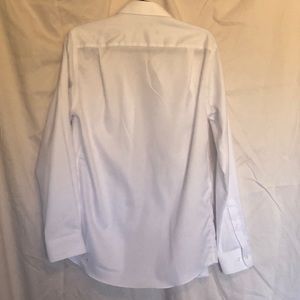 Men’s white button up dress shirt